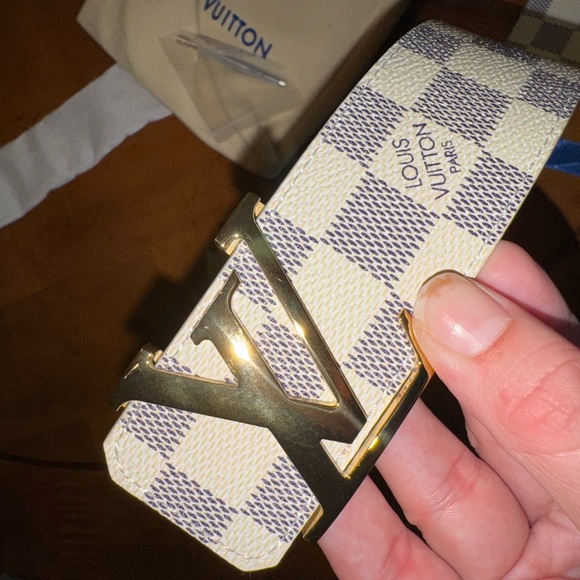 Louis Vuitton Damier Azur LV Initiales Belt - Picture 7 of 9